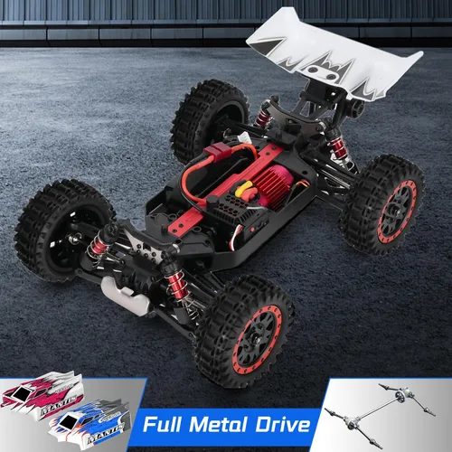 Vista 2 de ITEFDTUTNE 1:16 Autos de control remoto sin escobillas, camión RC eléctrico todo terreno fuera de carretera de hasta 62 mph, camión monstruo RC 4WD