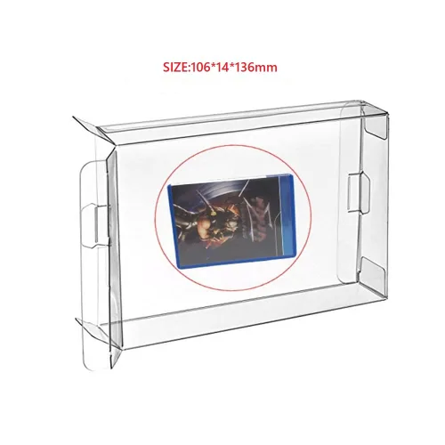 Vista 2 de Childhood 10Pcs Clear Protective Box Case Display Sleeve Protector for Playstation PS Vita Games Cartridge Box