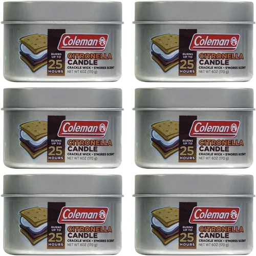 Vista 7 de Coleman Vela perfumada de citronela para exteriores con mecha de madera agrietada - 6 oz