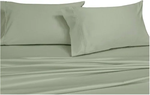 Vista 9 de Sateen Solid Sheets - Juego de sábanas de 600 hilos y 3 piezas, 100% algodón, bolsillo profundo, tamaño individual extra largo, color azul