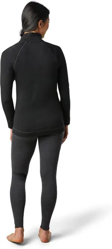 Vista 4 de SMARTWOOL Blusa de cuello redondo activa de lana Merino 250, de capa base, para mujer Negro