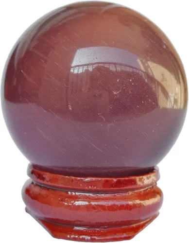 Vista 20 de Escultura de esfera de adivinación de cristal curativo de labradorita negra de 1.575 pulgadas, bola de piedras preciosas, colección decorativa