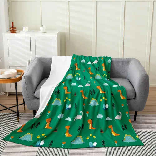Vista 50 de jejeloiu Cute Mushroom Decor Plush Throw Blanket, For Kids Boys Girls 40"x50" Botanical Plants All Season,Bed Blanket Cartoon Mushrooms Flannel