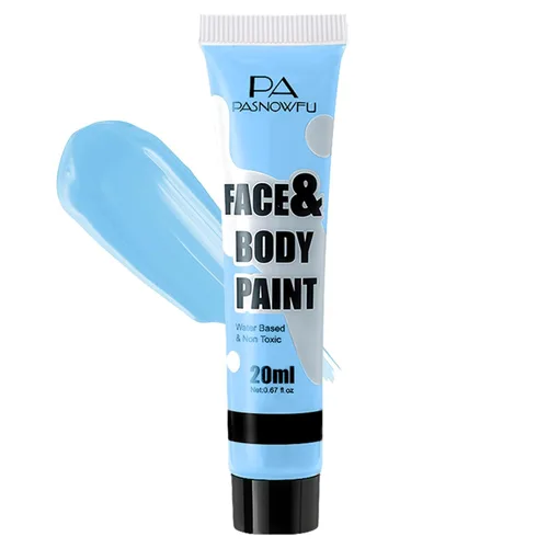 Vista 20 de Pintura blanca para el cuerpo de la cara, pintura corporal a base Blanco