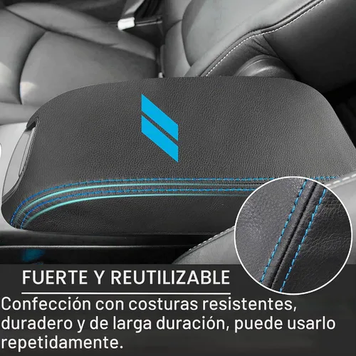 Vista 3 de YOSRTER - Funda para el reposabrazos de la consola central para Dodge Journey, accesorios 2011-2018 2019 2020, de piel antiarañazos