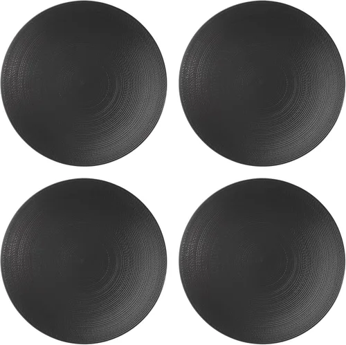 Vista 7 de Lenox Lx Collective - Juego de 4 platos decorativos negros, 4.35 libras, color blanco