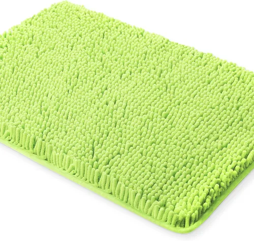 Vista 158 de Yeaban Alfombra de pasillo de baño de 24 x 72 pulgadas, antideslizante, alfombra de baño larga de felpilla gruesa, absorbente y lavable, alfombra