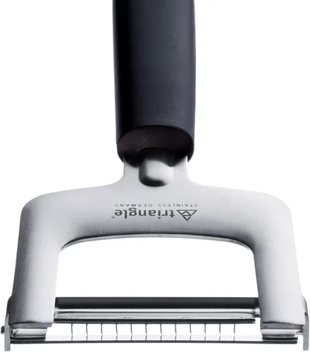 Vista 3 de triangle Cortador de juliana – Acero inoxidable ultra afilado – Corta verduras firmes para fideos vegetales, ensaladas y más – Apto para lavavajillas