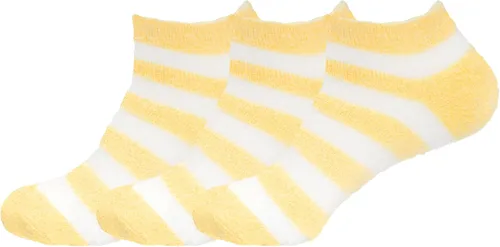Vista 20 de BambooMN Calcetines de spa de nailon mullidos con infusión de aloe para mujer, color morado lavanda, 3 pares