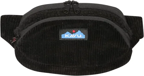 Vista 4 de KAVU Snuggy Spectator - Cangurera con cordón de forro polar, Sombra