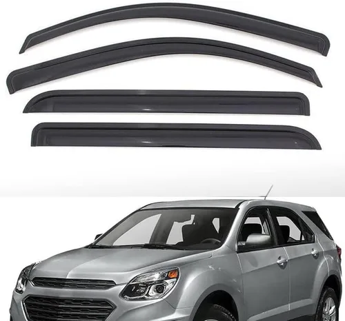 Vista 10 de Deflectores de ventana compatibles con Chevrolet Equinox 2005-2009 protector de deflector de ventana para ventana de sol y lluvia