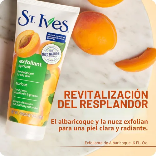 Vista 2 de St. Ives Exfoliante de control de acné para el rostro, piel fresca, albaricoque