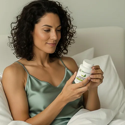Vista 7 de BIOptimizers Suplemento innovador de magnesio con 500 mg - 7 formas de magnesio: glicinato, malato, citrato y más - Apoyo natural para el sueño