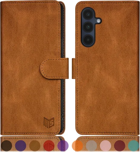 Vista 13 de SUANPOT Compatible con Samsung Galaxy A16 5G Funda tipo cartera con bloqueo RFID y soporte para tarjetas de crédito, funda protectora tipo libro