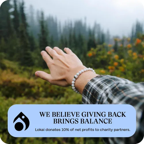 Vista 5 de Lokai Gemstone Beaded Bracelet for Women & Men, Stone & Metal Collection - Crystal & Gemstone Jewelry Fashion Bracelet Slides-On for Comfortable Fit