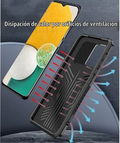 Vista 4 de Funda compatible con Samsung Galaxy A13 5G/4G/A04S/M13 5G, color Negro