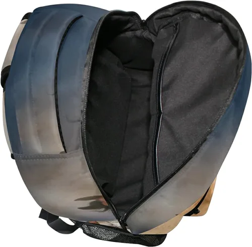 Vista 5 de ALAZA Mochilas de caballos para niñas y niños, mochila de caballos para niños, mochila escolar para libros de 3, 4 y 5 grado, mochila para portátil