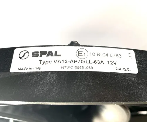 Vista 4 de SPAL 30102044 - Ventilador extractor de 13 pulgadas, 12 voltios, hoja curvada de alto rendimiento 1777 cfm