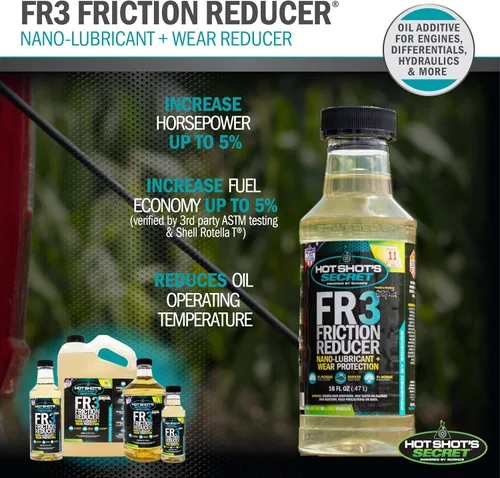 Vista 4 de Hot Shot's Secret FR3 Friction Reducer Oil Additive, 1 Gallon