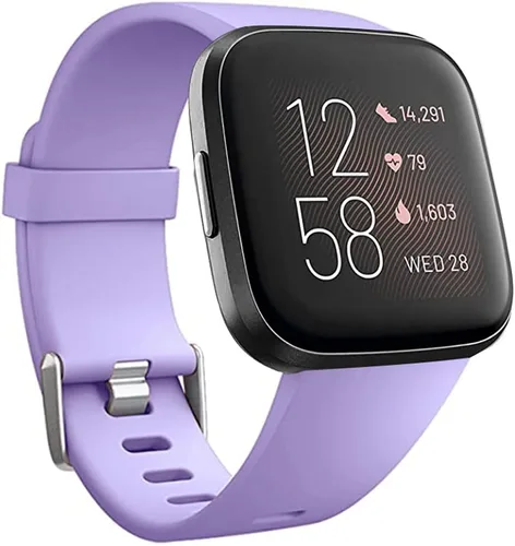 Vista 13 de Bandas de repuesto compatibles con Fitbit Versa/Versa 2 / Versa Lite, correa ajustable de silicona para accesorios clásicos, correas de fitness
