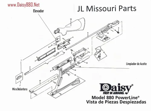 Vista 5 de Daisy Powerline 880 881 35 7880 Twist in Escape Valve Seal Bb Pellet Air Rifle