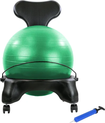 Vista 7 de CanDo Silla de bola móvil de plástico para adultos