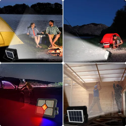 Vista 6 de ERAY Luz de Trabajo LED Portátil con Batería Recargable 15000mAh 10000 LM, Luces de Camping Solares, IP66 4 Modos de Iluminación Luz de Trabajo