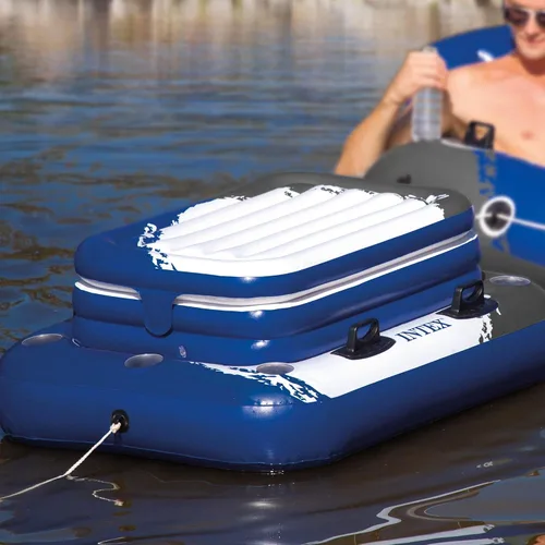 Vista 6 de Intex 58821EP Inflatable Mega Chill II 72 Can Beverage Cooler Float w/ Lid