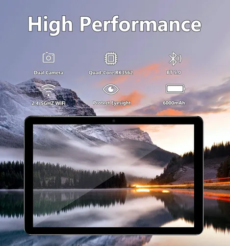Vista 5 de ECOPAD Tablet de 10.1 pulgadas, tabletas Android 15 de 12 GB (4+8) de RAM / 64 GB de ROM / expansión de tarjeta SD de 1 TB, pantalla táctil IPS HD