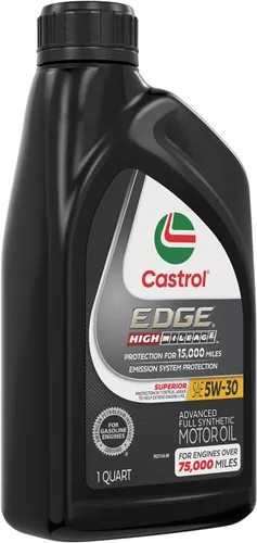 Vista 3 de Castrol EDGE High Mileage 5W-30 Advanced - Aceite de motor sintético completo, 1 cuarto de galón