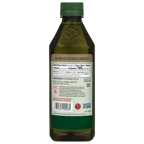 Vista 7 de Pompeian Aceite de oliva virgen robusto Primer aceite de oliva prensado en frío para cocinar: sabor audaz para pasta, adobos y aderezos