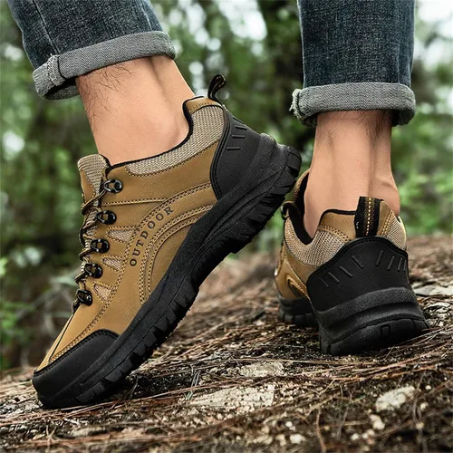 Vista 8 de Zapatos de viaje impermeables para hombre, fascitis plantar, sandalias de moda para verano y otoño, zapatos de senderismo para hombre, suela