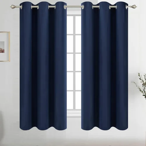 Vista 176 de Diraysid Cortinas opacas beige con ojales para dormitorio, con aislamiento térmico, cortinas de oscurecimiento de habitación, 38 x 54 pulgadas, 2