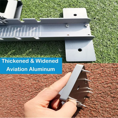 Vista 7 de 35in High-Level Starting Blocks Aircraft Grade Aluminum Running Track Blocks Waterproof and Rustproof Adjustable Pedals for Track and Field