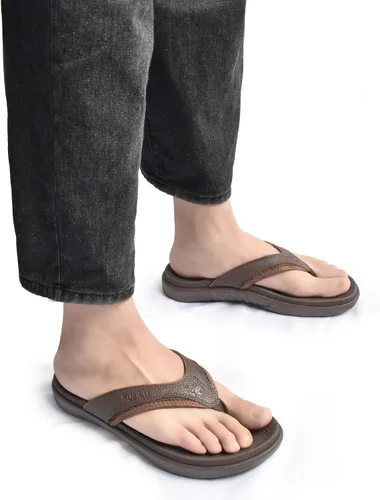 Vista 4 de KuaiLu Sandalias deportivas para hombre, cómodas, ortopédicas, con soporte de arco para fascitis plantar, para exteriores, verano, playa, talla 7 15