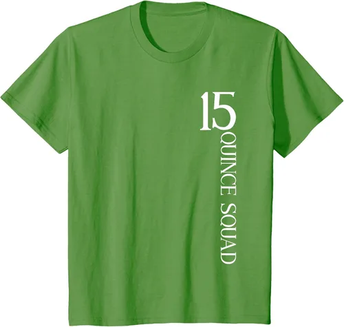 Vista 23 de Quince Squad Quinceanera 15th Birthday - Camiseta de quinceañera para niñas Asphalt Grey