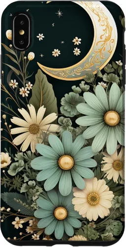 Vista 11 de Sage Green Wildflower Floral Moon Flower Botanical Case for iPhone 17