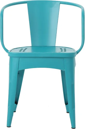 Vista 4 de Christopher Knight Home Lourdes Iron Bistro - Juego de 3 piezas, color verde azulado mate