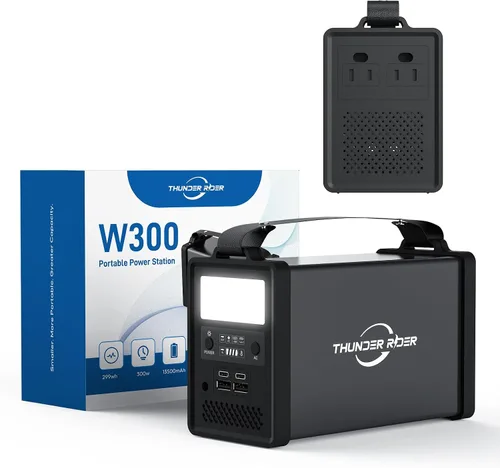 Vista 8 de Estación de energía portátil de 300 W, batería de litio de reserva de 299 Wh, generador eléctrico portátil con banco de salida de CA para CPAP
