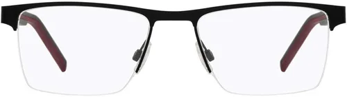 Vista 2 de Marco Hugo Boss (HG-1066 BLX) Acetato - Metal Negro Mate - Rojo Oscuro