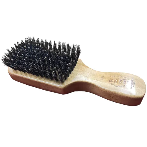 Vista 3 de Bass Brushes Cepillo de pelo 100% de cerdas de jabalí clásico para hombre, estilo club, con mango de bambú 100% puro, brillo, condiciones