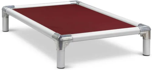Vista 10 de Cama para perro Kuranda, a prueba de mordidas, de aluminio (plata), 40 onzas, vinilo sólido, Humo