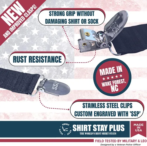 Vista 3 de Shirt Stay Plus La mejor camiseta del mundo se mantiene fabricada en Estados Unidos (estilo Y, serie seleccionada)
