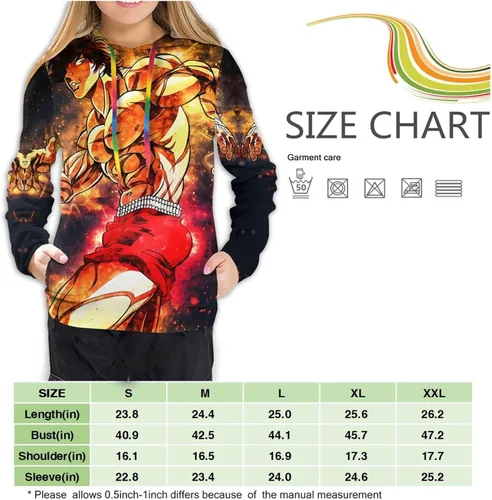 Vista 5 de HARIBHAKT Anime Baki The Grappler Baki Hanma - Sudadera con capucha para mujer