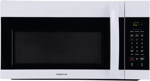Vista 9 de Farberware Horno microondas sobre la gama, 1.7 pies cúbicos, 1000 W, sensor de cocción, recalentamiento automático, cocción multietapa, función