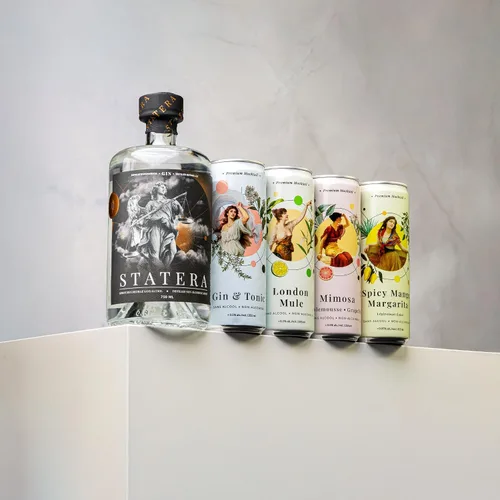Vista 6 de Statera - Licores sin alcohol con electrolitos - Alternativa a la ginebra - Alternativa de licores destilados con botánicos de ginebra - Sin azúcar