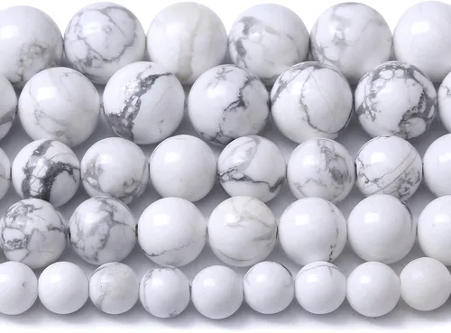 Vista 46 de 4mm 90 piezas Cuentas de piedra natural de turquesa africana para hacer joyería Cuentas sueltas de gemas redondas para pulseras, collares, aretes