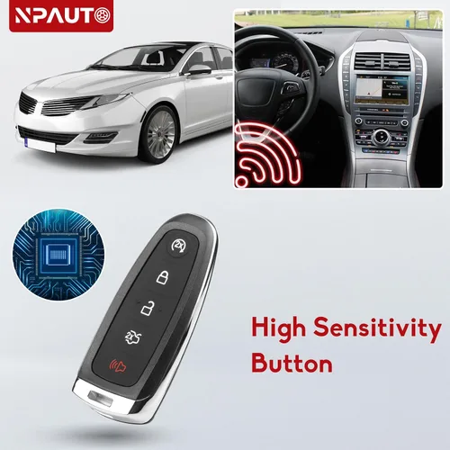 Vista 5 de NPAUTO Llavero de repuesto para Ford Escape Focus SE Titanium BEV C-max ENERGI 2013 2014 2015 2016 2017 2018 2019, proximity Smart Keyless Entry