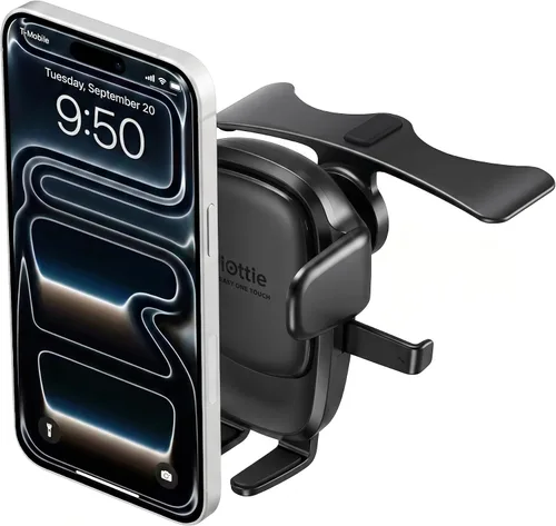 Vista 8 de iOttie Easy One Touch Advanced soporte de teléfono para coche con ventosas - Soporte universal para teléfono celular para iPhone, Google, Samsung