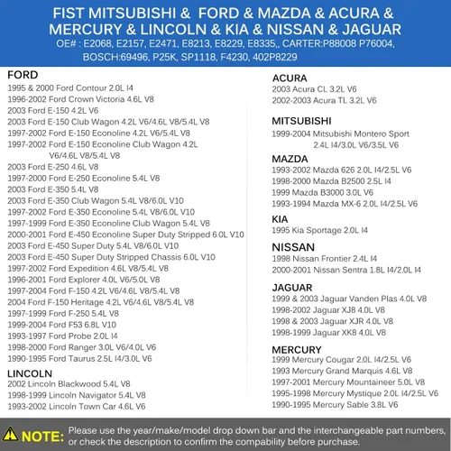 Vista 8 de Nueva bomba de combustible eléctrica Intank de repuesto # E2157 compatible con Ford 1990 1991 1992 1993 1994 1995 1996-2004 Ford; 1993-2002 Lincoln